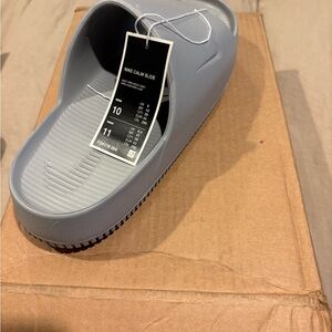 Nike Calm Slide - Men's Light Gray Slide Sandal